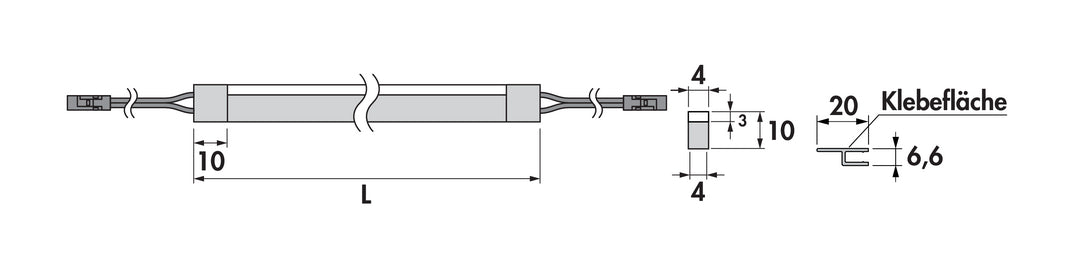 Naber | Calamaro LED Flex Stripes Farbwechsel inkl. Sockelprofil | LED Stripe | L 2600 mm | weiß