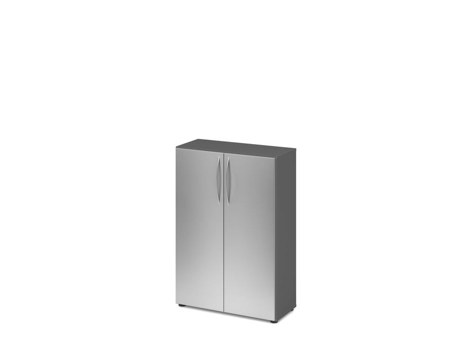 Hammerbacher | Schrank 3OH 34, 6cm tief BM Graphit / Silber