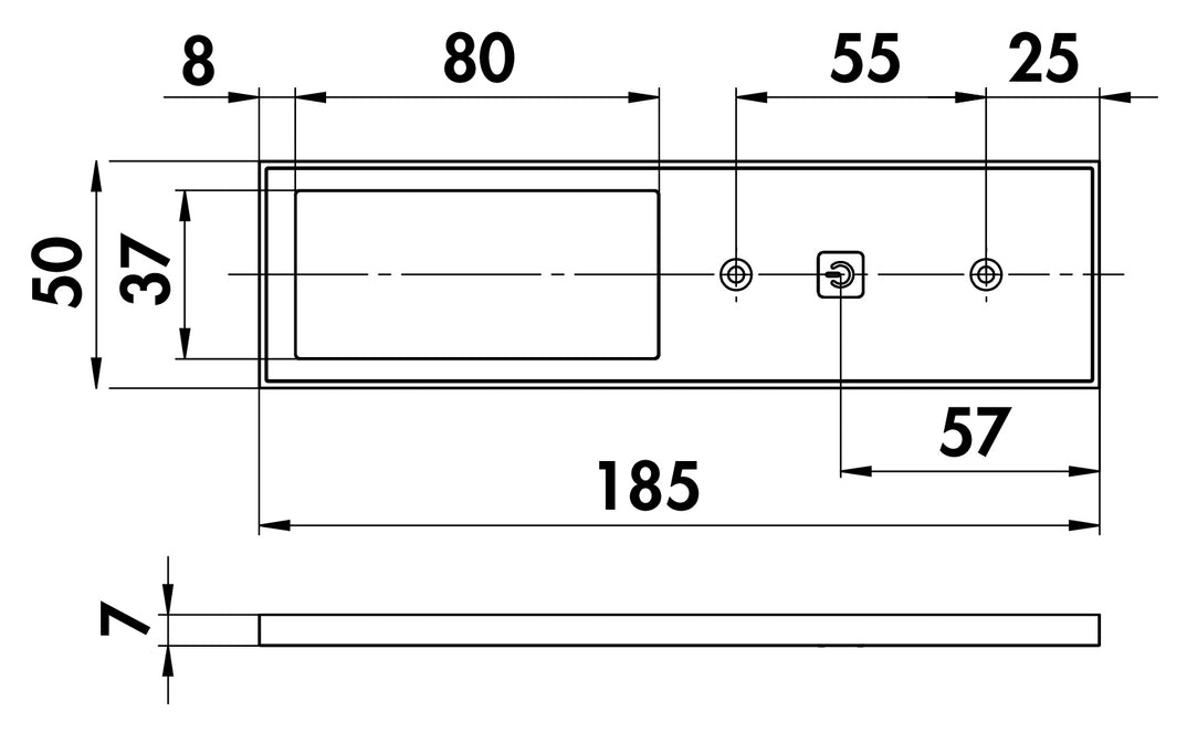 Naber | Gresso LED | Unterboden-/Nischenleuchte | Set-5 | alufarbig