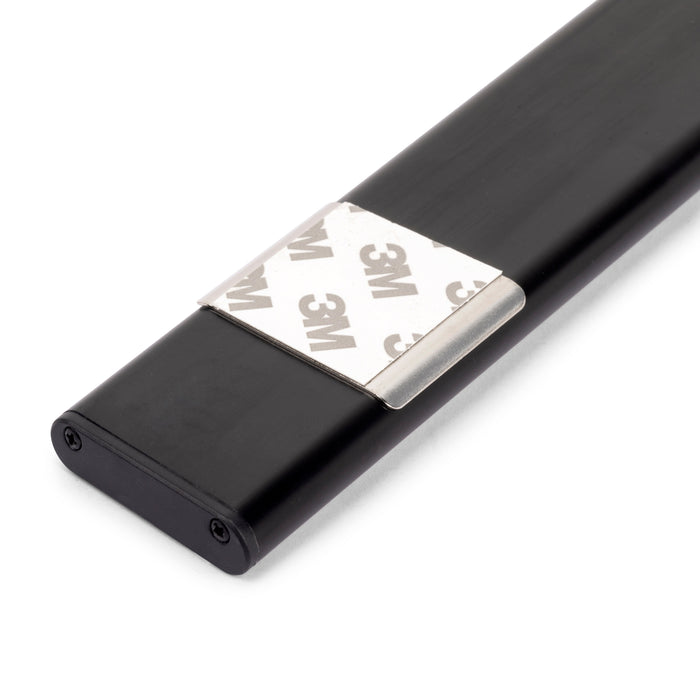 USB wiederaufladbare LED-Wandleuchte Kaus Black Bewegungssensor,, L600mm, Kunststoff Aluminium, Schwarzer metallic