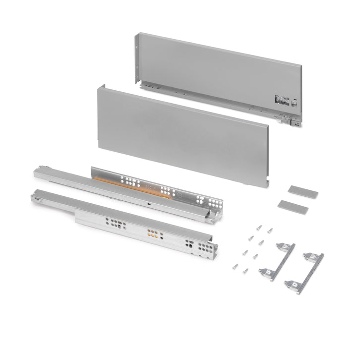 Aussenschublade Vertex 40Kg H 178mm, T 500mm, Stahl, Lackiert Grau