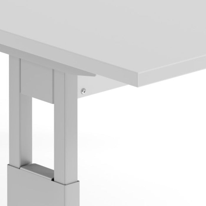 Hammerbacher | Winkeltisch C-Fuß 200x120cm 90° Grau