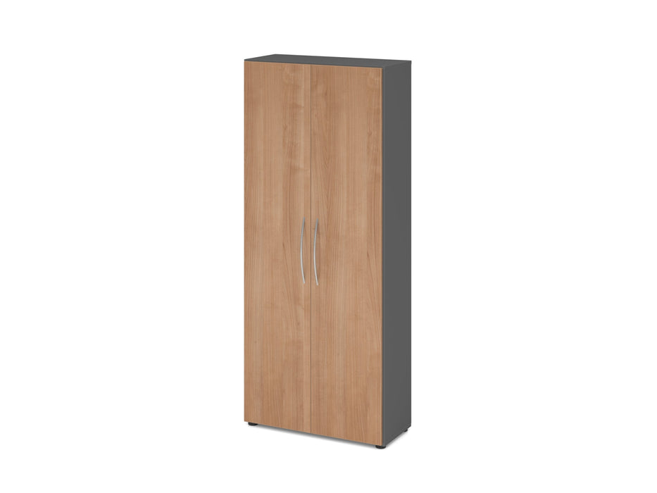 Hammerbacher | Schrank 5OH 34, 6cm tief BM Graphit / Nussbaum