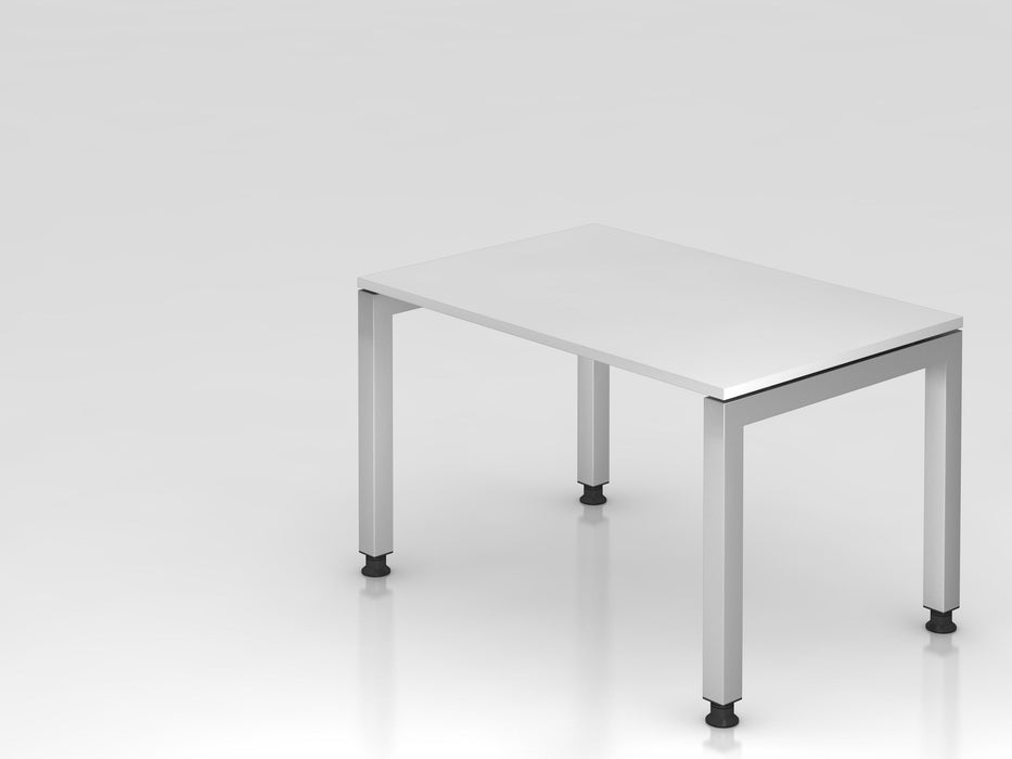 Hammerbacher | Schreibtisch U-Fuß eckig 120x80cm Weiß