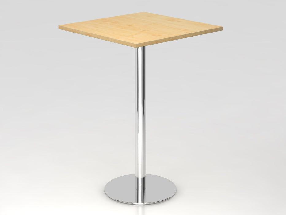 Hammerbacher | Stehtisch 80x80cm Ahorn / Chrom