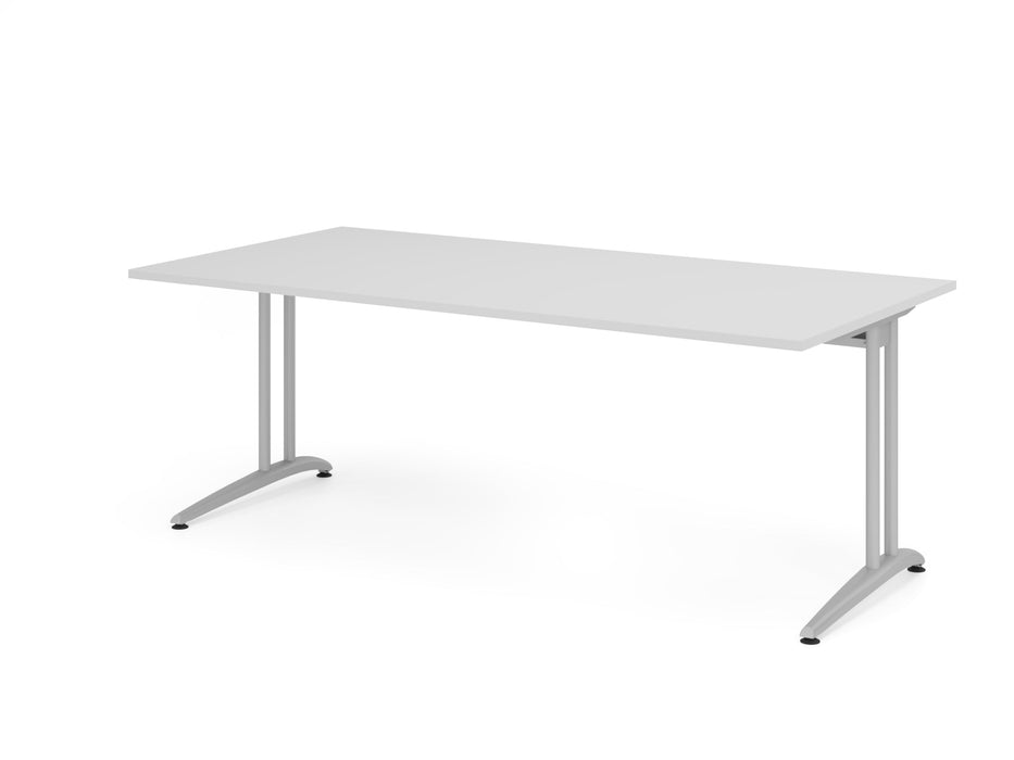 Hammerbacher | Schreibtisch C-Fuß 200x100cm Grau