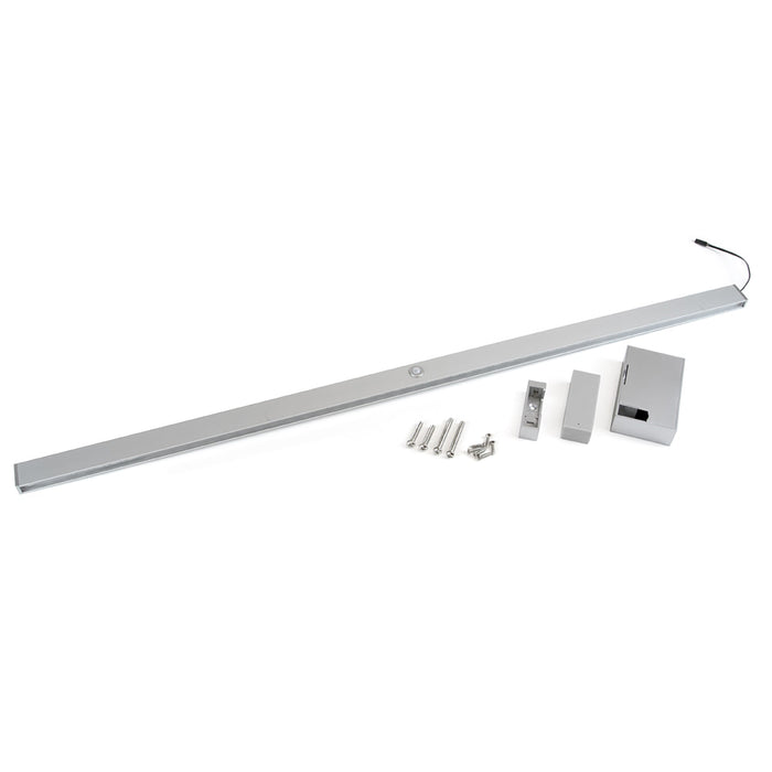 Garderobenstange LED-Licht Castor Bewegungssensor, L1.158mm, Kunststoff Aluminium, Metallisch grau