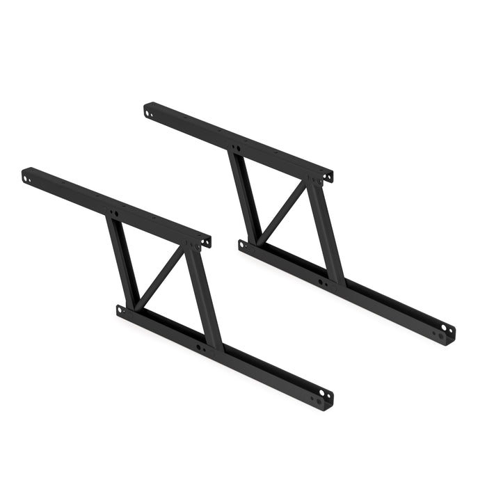 Satz Couchtisch Hebemechanismus-Set, ermöglicht das Anheben des Tisches um 135 mm, Stahl, Schwarz lackiert