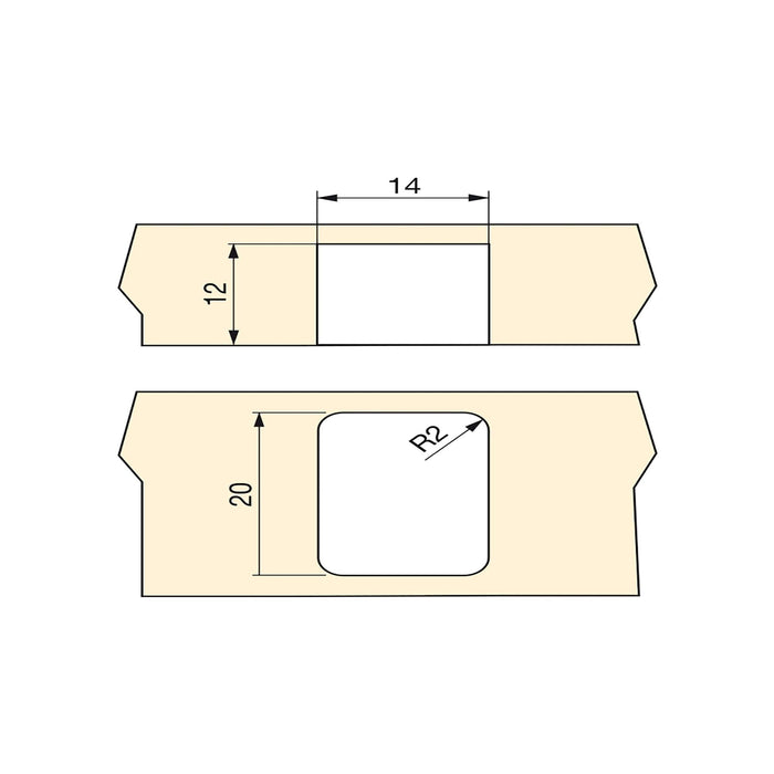 Lot von 20 Rollen Möbel, Schwenkdeckel, Durchmesser 13mm, Stahl Kunststoff