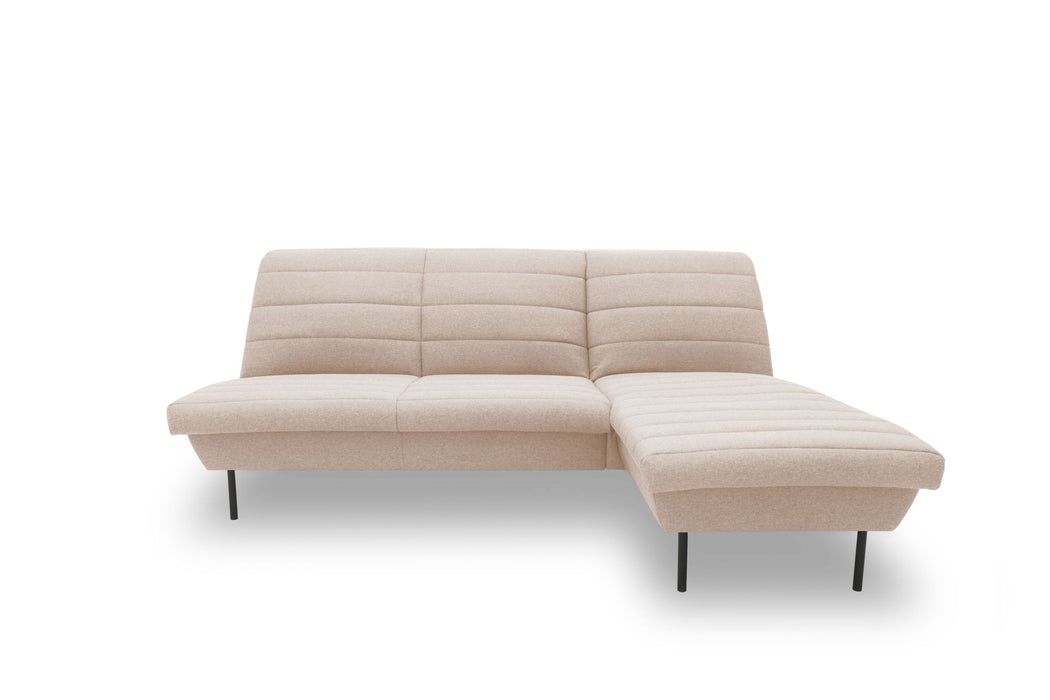 LOOKS IX Ecksofa Longchair | Sofa L-Form | Couch Polsterecke | ohne Armlehnen | Longchair rechts | attraktive Steppung | 214x168  cm