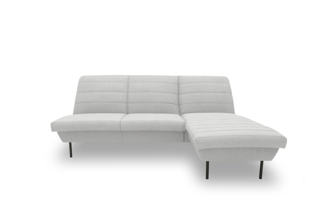 LOOKS IX Ecksofa Longchair | Sofa L-Form | Couch Polsterecke | ohne Armlehnen | Longchair rechts | attraktive Steppung | 214x168  cm