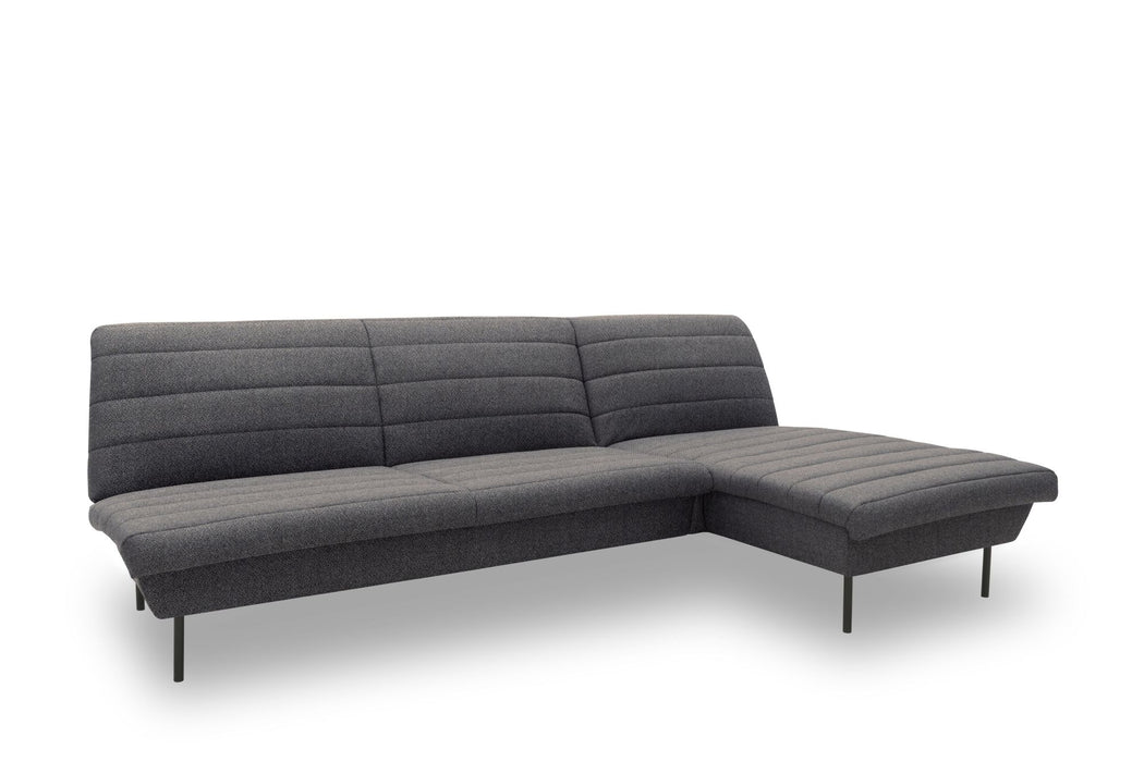 LOOKS IX Ecksofa Longchair | Sofa L-Form | Couch Polsterecke | ohne Armlehnen | Longchair rechts | attraktive Steppung | 274x168  cm