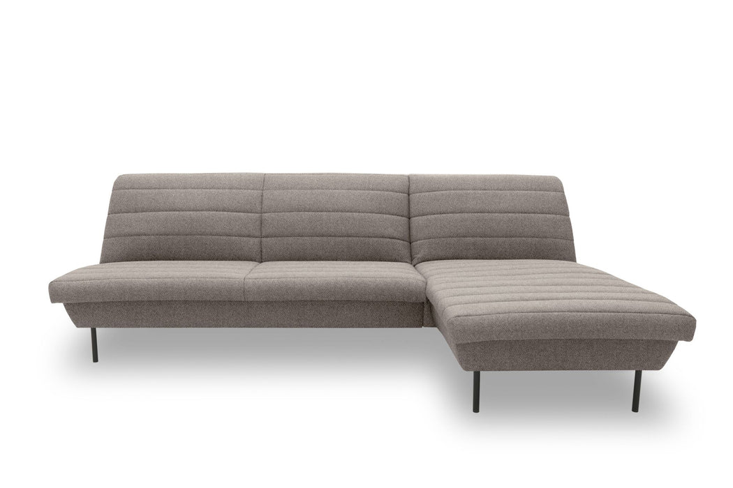 LOOKS IX Ecksofa Longchair | Sofa L-Form | Couch Polsterecke | ohne Armlehnen | Longchair rechts | attraktive Steppung | 274x168  cm