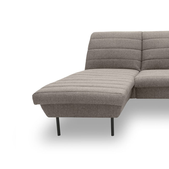 LOOKS IX Ecksofa Longchair | Sofa L-Form | Couch Polsterecke | ohne Armlehnen | Longchair links | attraktive Steppung | 168x214 cm