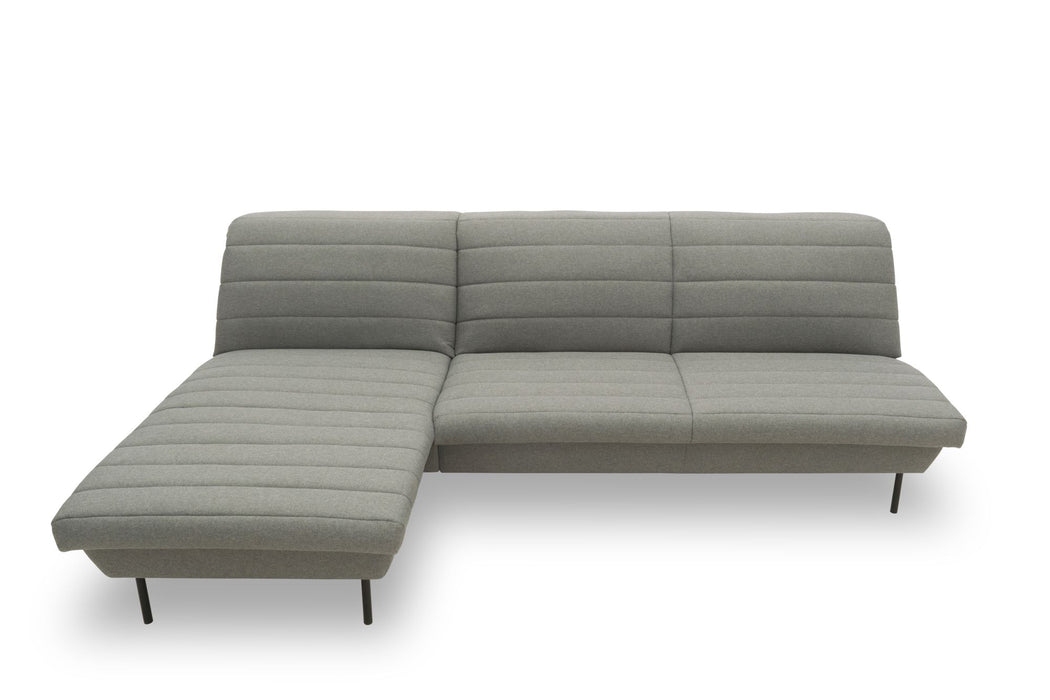 LOOKS IX Ecksofa Longchair | Sofa L-Form | Couch Polsterecke | ohne Armlehnen | Longchair links | attraktive Steppung | 168x274 cm