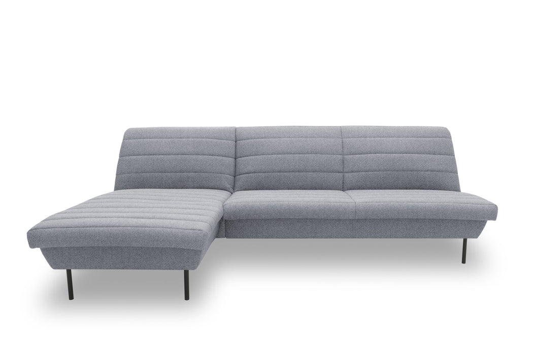 LOOKS IX Ecksofa Longchair | Sofa L-Form | Couch Polsterecke | ohne Armlehnen | Longchair links | attraktive Steppung | 168x274 cm