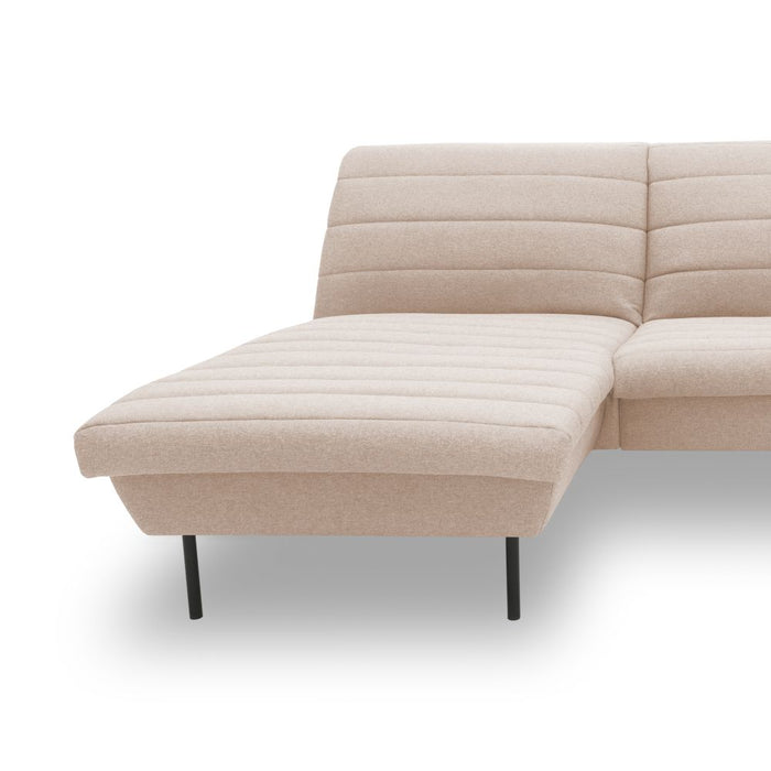 LOOKS IX Ecksofa Longchair | Sofa L-Form | Couch Polsterecke | ohne Armlehnen | Longchair links | attraktive Steppung | 168x274 cm