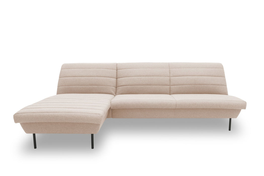 LOOKS IX Ecksofa Longchair | Sofa L-Form | Couch Polsterecke | ohne Armlehnen | Longchair links | attraktive Steppung | 168x274 cm