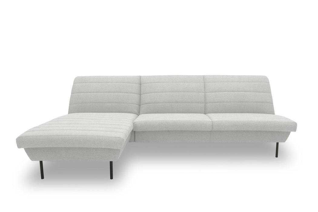 LOOKS IX Ecksofa Longchair | Sofa L-Form | Couch Polsterecke | ohne Armlehnen | Longchair links | attraktive Steppung | 168x274 cm