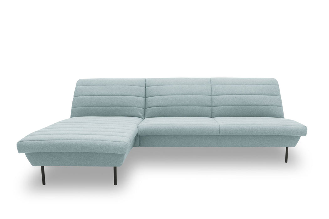 LOOKS IX Ecksofa Longchair | Sofa L-Form | Couch Polsterecke | ohne Armlehnen | Longchair links | attraktive Steppung | 168x274 cm