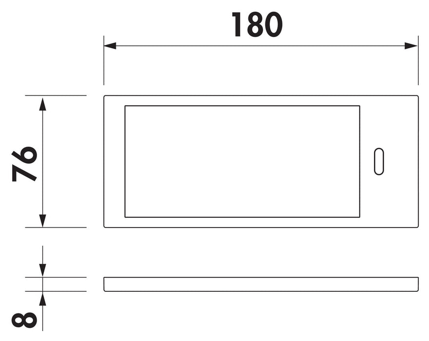 Naber | K-Pad LED | Unterboden-/Nischenleuchte | Einzelleuchte ohne Schalter | edelstahlfarbig