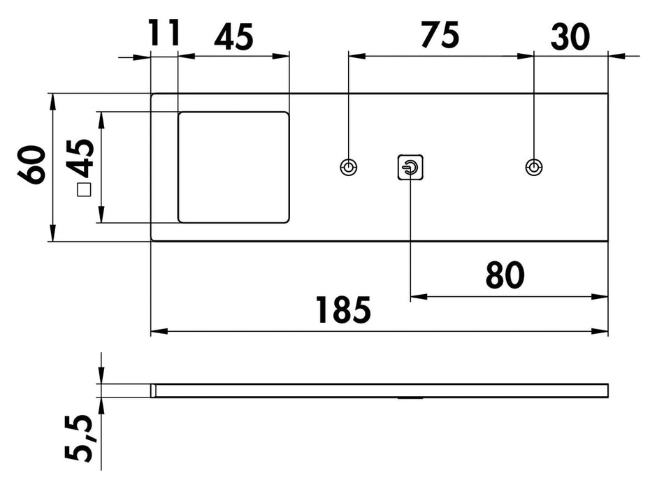 Naber | Forato LED schwarz matt | Unterboden-/Nischenleuchte | Set-3 | 4000 K neutralweiß