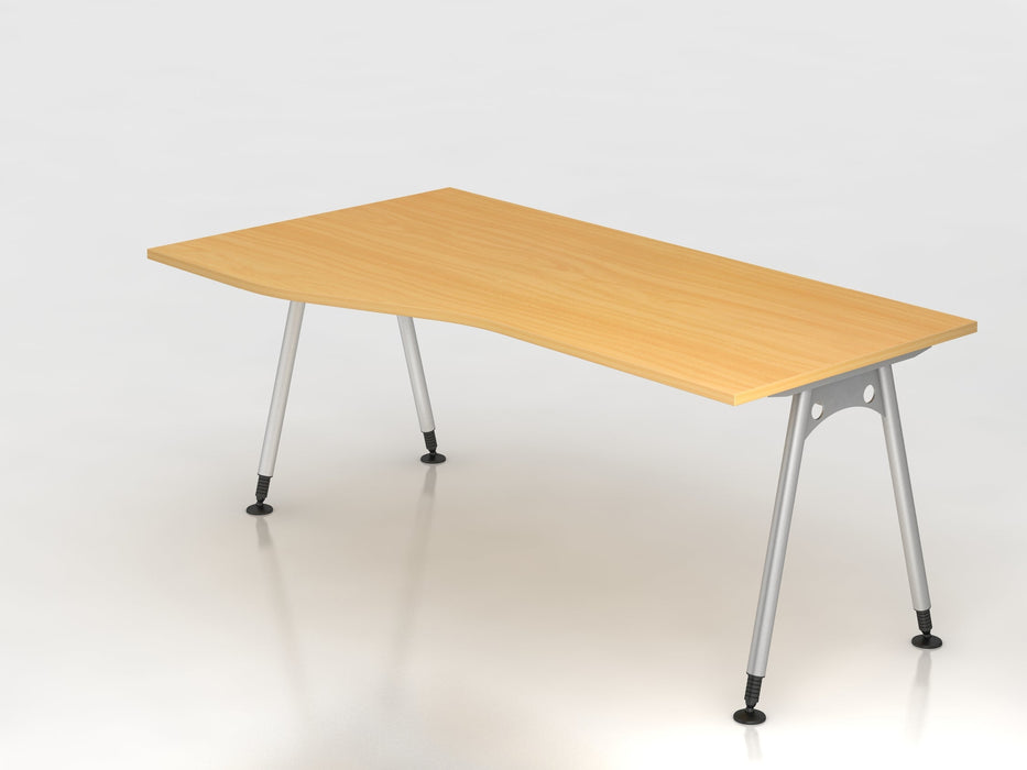 Hammerbacher | Schreibtisch A-Fuß 180x100 / 80cm Buche