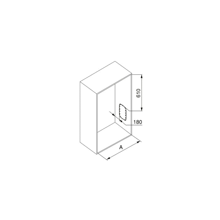 Kleiderlift Garderoben Sling, 450 - 600, Verchromt, Stahl Kunststoff