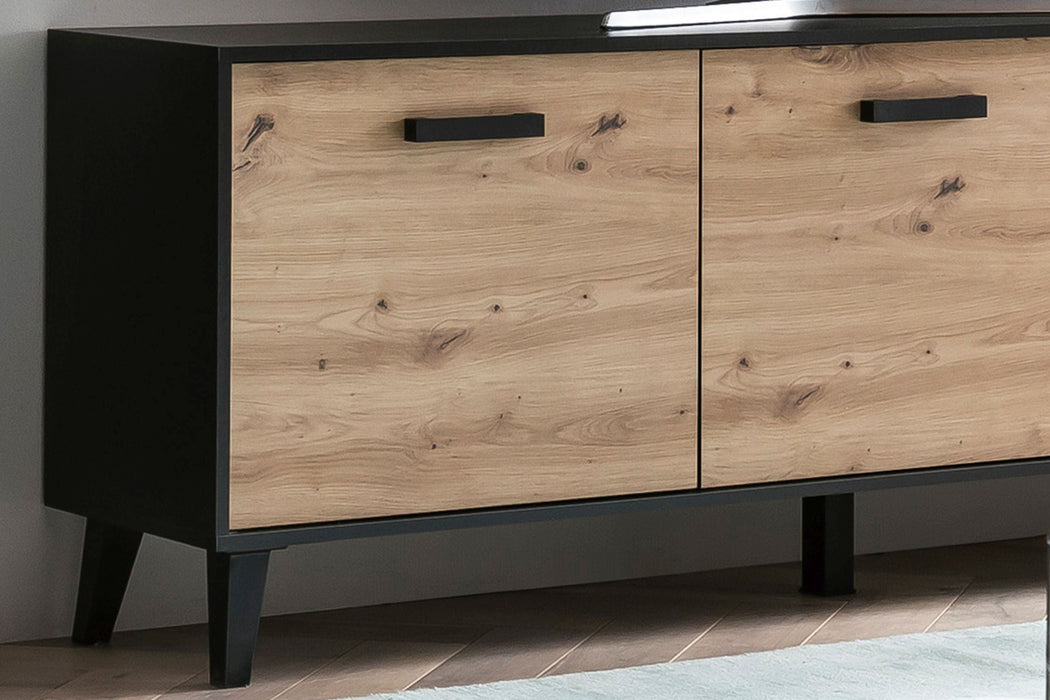 Hometrend | ARTONA 002 TV Lowboard | Dekor Artisan Eiche / Schwarz
