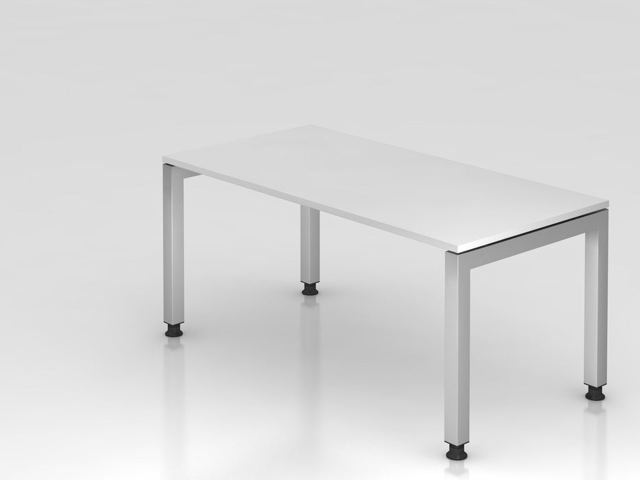 Hammerbacher | Schreibtisch U-Fuß eckig 160x80cm Weiß