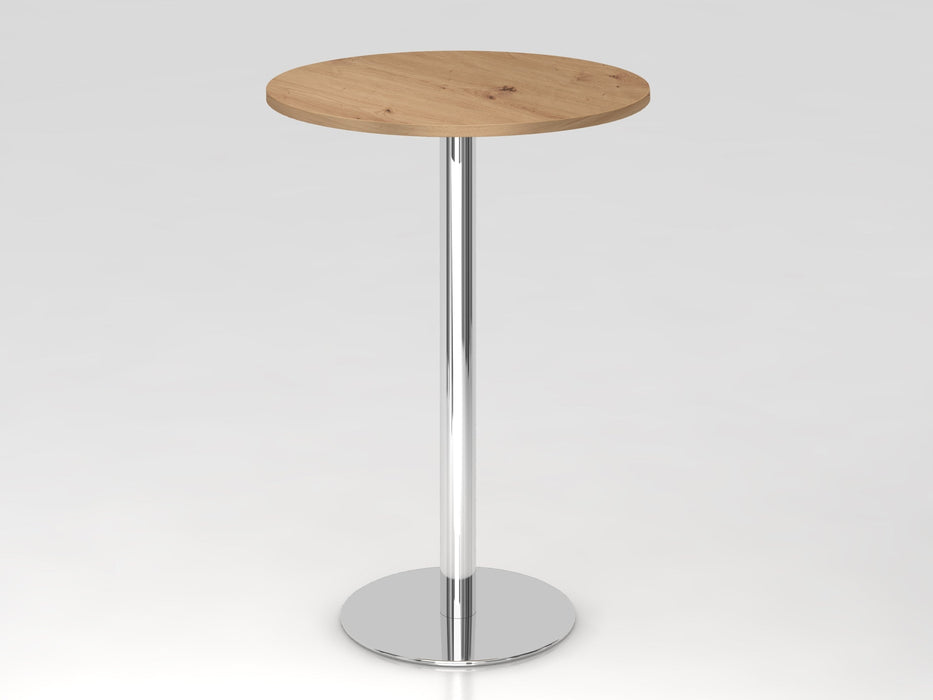 Hammerbacher | Stehtisch 80cm rund Asteiche / Chrom