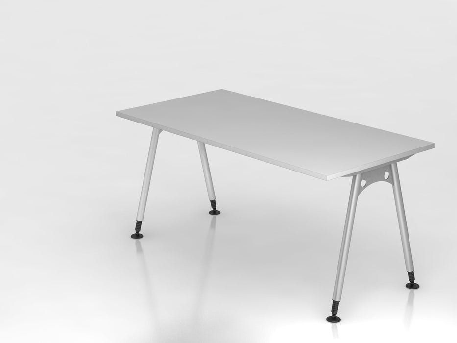 Hammerbacher | Schreibtisch A-Fuß 160x80cm Grau