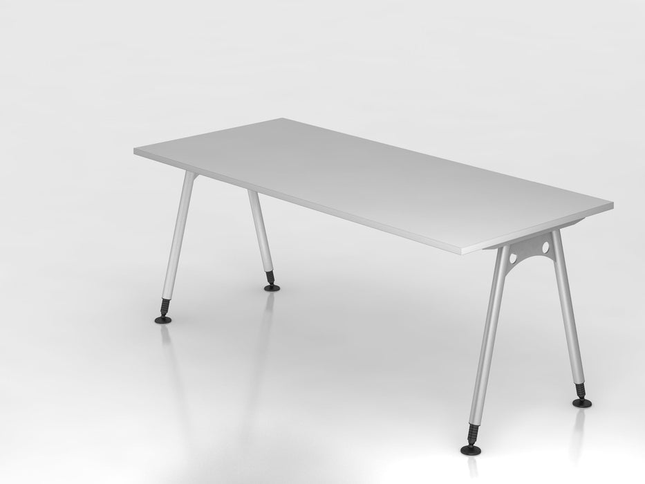 Hammerbacher | Schreibtisch A-Fuß 180x80cm Grau