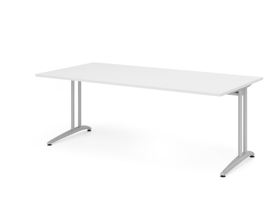 Hammerbacher | Schreibtisch C-Fuß 200x100cm Weiß