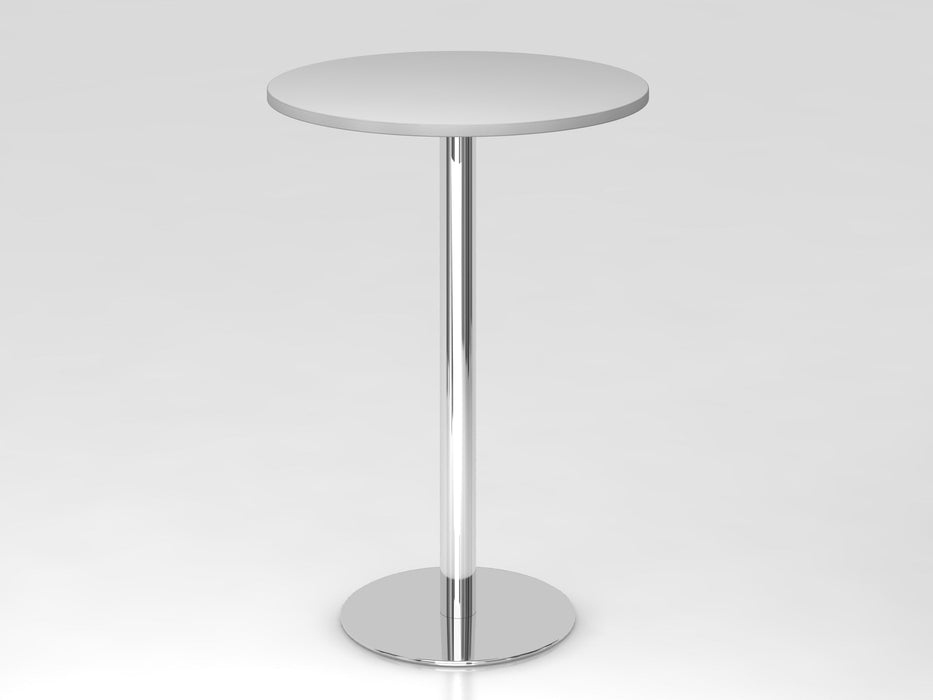 Hammerbacher | Stehtisch 80cm rund Grau / Chrom