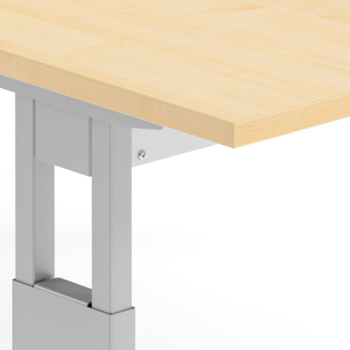 Hammerbacher | Winkeltisch C-Fuß 200x120cm 90° Ahorn