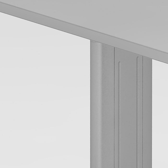 Hammerbacher | Schreibtisch C-Fuß 120x80cm Grau / Silber