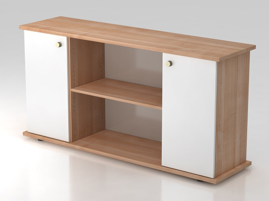 Hammerbacher | Sideboard 2 Türen 166cm SG Nussbaum / Weiß