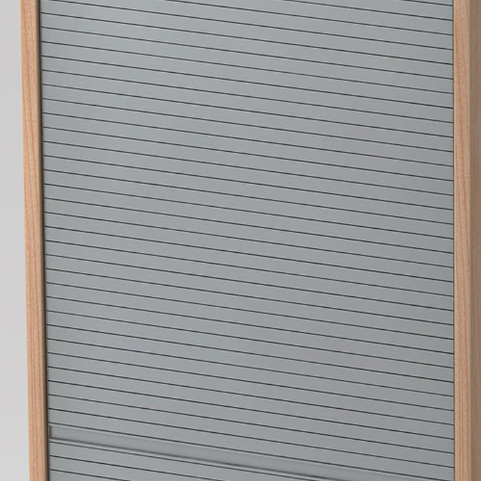 Hammerbacher | Rollladenschrank vert.50cm, 5OH BM Nussbaum / Silber