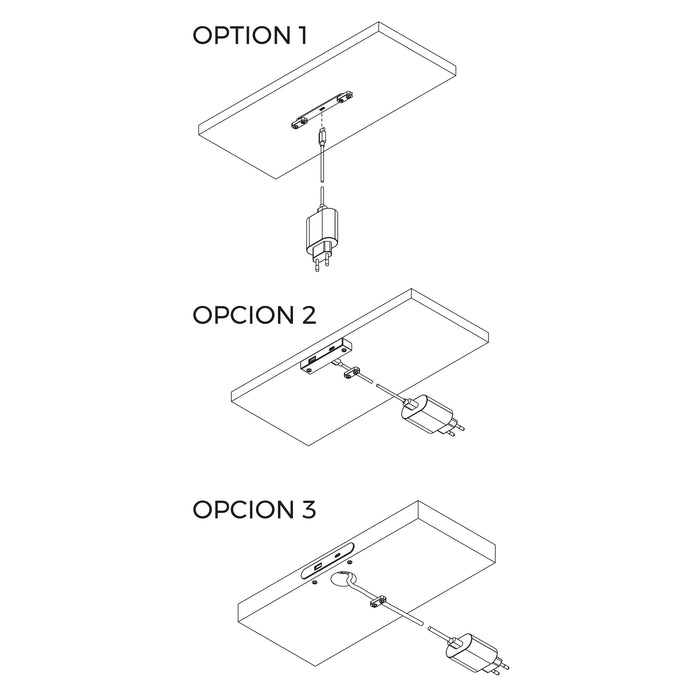 USB A- C-Stecker zum Laden von Linky, 81x12mm, Unter- oder Aufputzmontage, Kunststoff, Schwarz