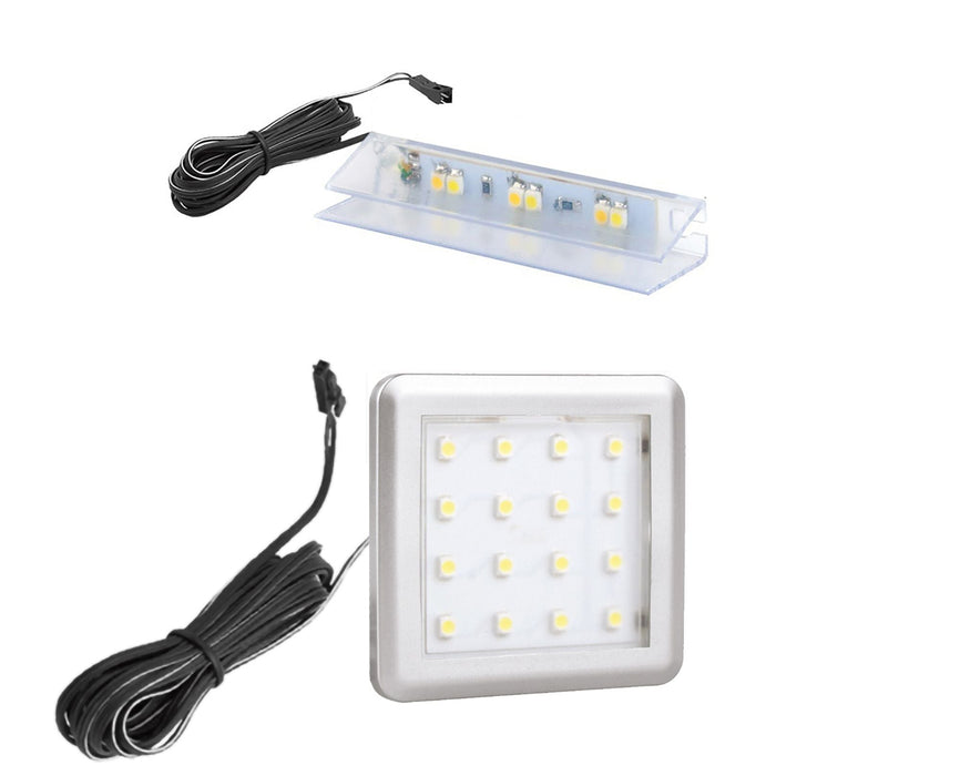 Hometrend | ARTONA LED VC-3xCLIPS-CW+2xSPOT-CW+1xTRAFO-FUßSCHALTER