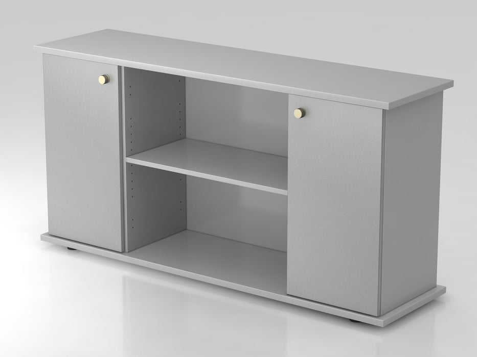 Hammerbacher | Sideboard 2 Türen 166cm SG Grau / Silber