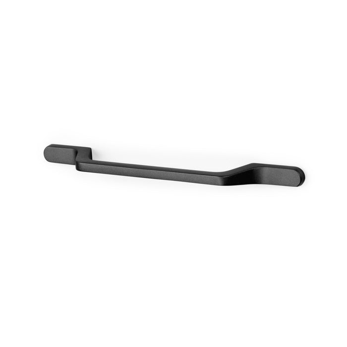 Lot von 5 Möbelgriffe Osaka, L225mm, 160mm Achsenabstand, Aluminium, Dunkelgrau