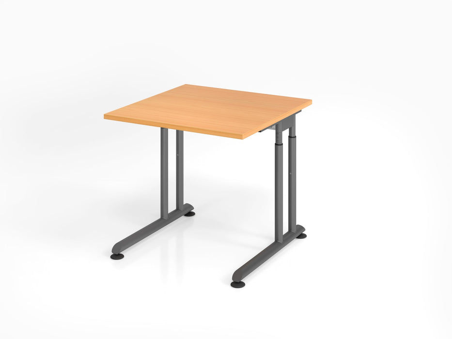 Hammerbacher | Schreibtisch C-Fuß 80x80cm Buche / Graphit