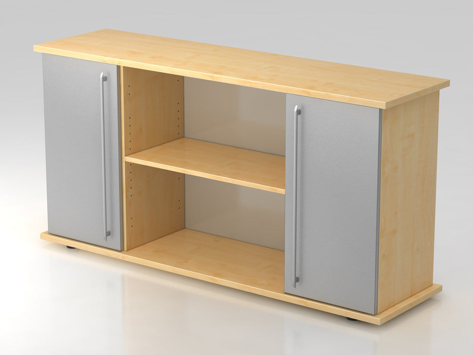 Hammerbacher | Sideboard 2 Türen 166cm RE Ahorn / Silber