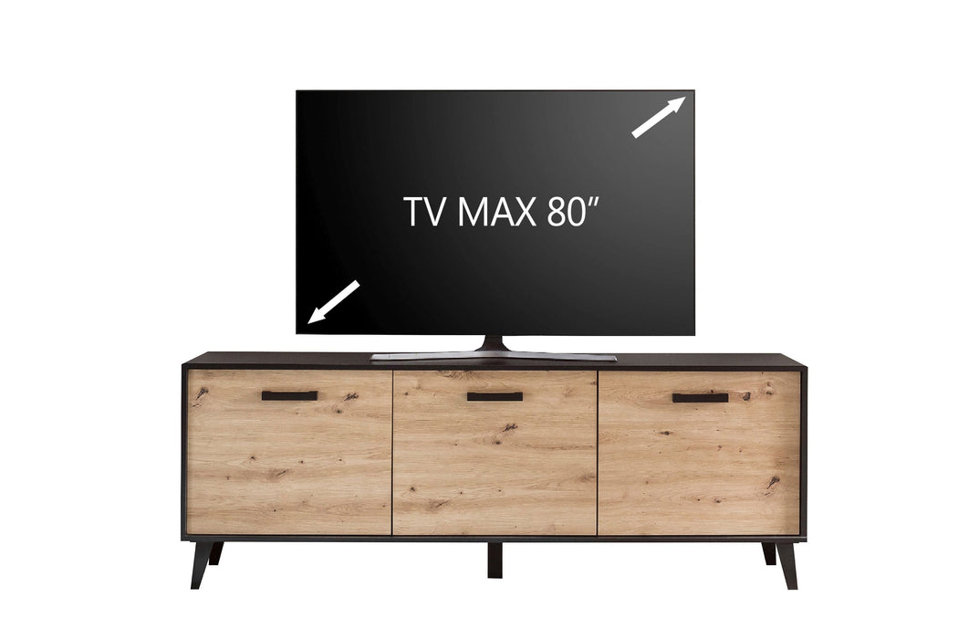 Hometrend | ARTONA 002 TV Lowboard | Dekor Artisan Eiche / Schwarz