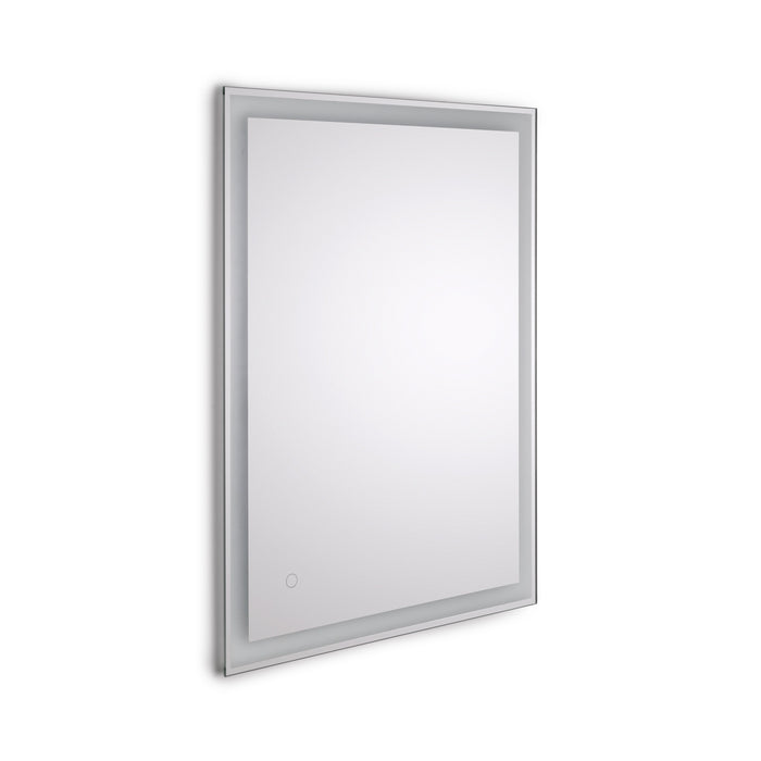 Badezimmerspiegel Heracles dekorative frontale LED-Beleuchtung, AC 230V 50Hz, 34W, Kunststoff Glas