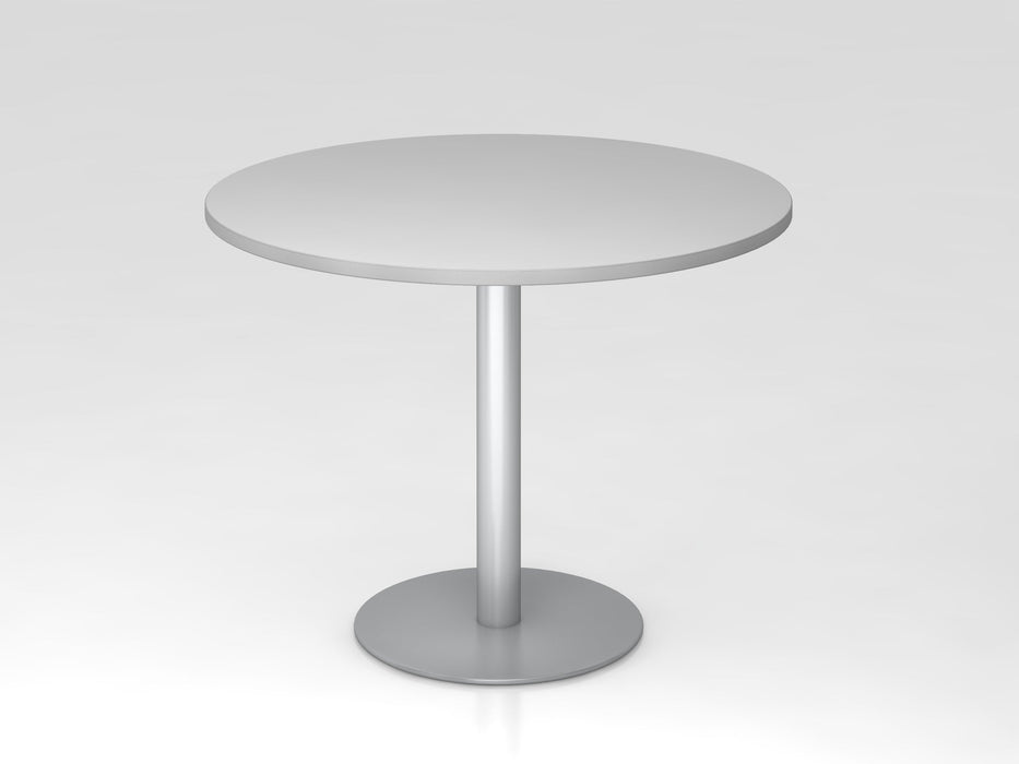 Hammerbacher | Besprechungstisch 100cm rund Grau / Silber