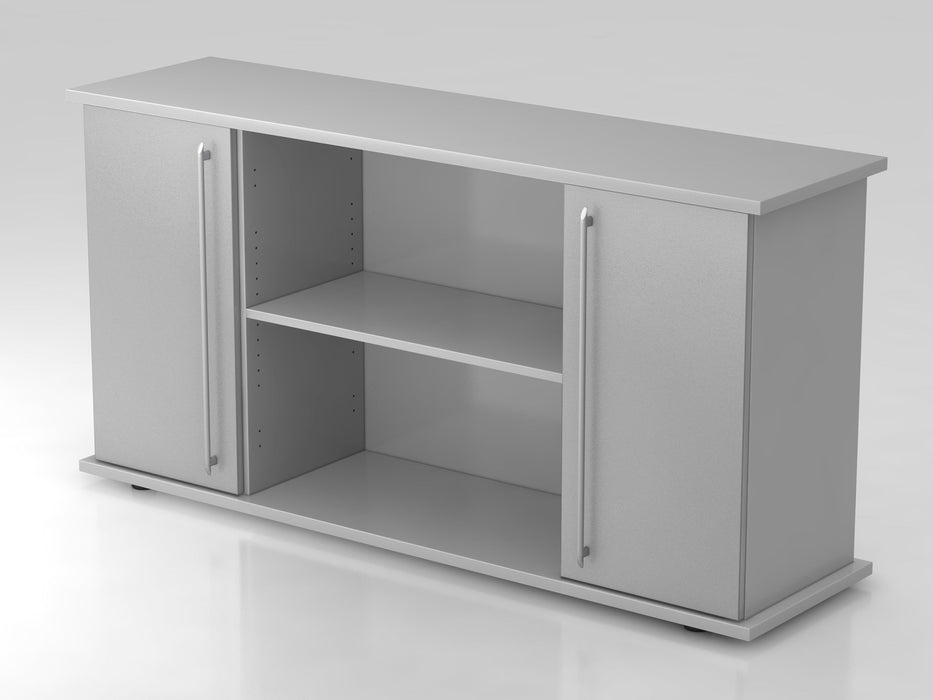 Hammerbacher | Sideboard 2 Türen 166cm RE Grau / Silber