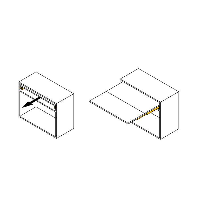 Führung Lunch+39 ausziehbaren Tisch, Aluminium, Edelstahl-eloxiert